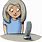 Cartoon Image of Woman Waiting by the Phone