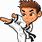 Cartoon Karate Boy Clip Art