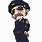 Cartoon Old Policeman