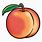 Cartoon Peach Fruit