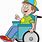 Cartoon in Wheelchair