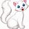 Cat Cartoon White Background