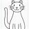 Cat Coloring Template