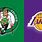 Celtics vs Lakers Logo