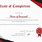 Certificate of Completion Font