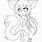 Chibi Fox Coloring Pages