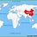 China On Map of World