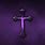 Christian Cross Purple