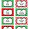 Christmas Buffet Labels