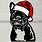 Christmas French Bulldog SVG