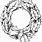 Christmas Wreath Clip Art Free Black and White