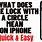 Circle with a Lock iPhone