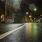 City Street Rainy Night