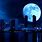 City and Moon HD Wallpaper