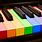 Colorful Piano Keys