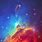 Colorful Space iPhone Wallpaper