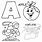 Coloring Pages with the Letter A