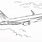 Commercial Airplane Coloring Pages