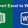 Convert Excel to Word Free