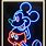 Cool Neon Pic of Mickey Mouse
