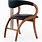 Copeland Furniture ISO Chair Walnut with Black Leather