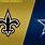 Cowboys and Saints Combined Logo