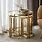 Cream and Gold Side Tables