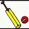 Cricket Ball Bat Drawing