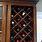 Cross Wine Rack in Cabinet