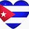 Cuban Flag Heart