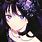 Cute Anime Girl with Purple Eyes