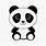 Cute Baby Panda SVG