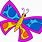 Cute Butterfly Bug Clip Art