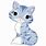 Cute Grey Cat Clip Art