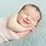 Cute Newborn Baby Smiling