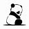 Cute Panda Stencil