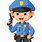 Cute Policeman Cartoon