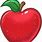 Cute Red Apple Clip Art