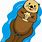 Cute Sea Otter Clip Art