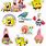 Cute Stickers of Spongebob