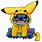 Cute Stitch Pikachu