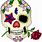 Cute Sugar Skull Clip Art