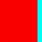 Cyan Blue and Red