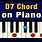 D Major 7 Chord Piano