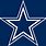 Dallas Cowboys with Blue Background