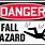 Danger Fall Hazard Sign