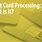 Debit Card Processing