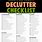 Decluttering List Printable