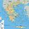 Detailed Map Greece Its Islands