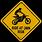 Dirt Bike Warning Sticker